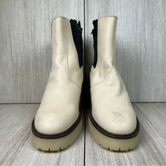 Free People James Chelsea Boots Lug Soles Heeled Ankle Womens Size 9 9.5 EUR 40 - Picture 4 of 9